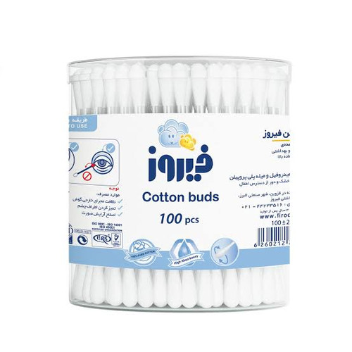 گوش پاککن فیروز 100 عددی