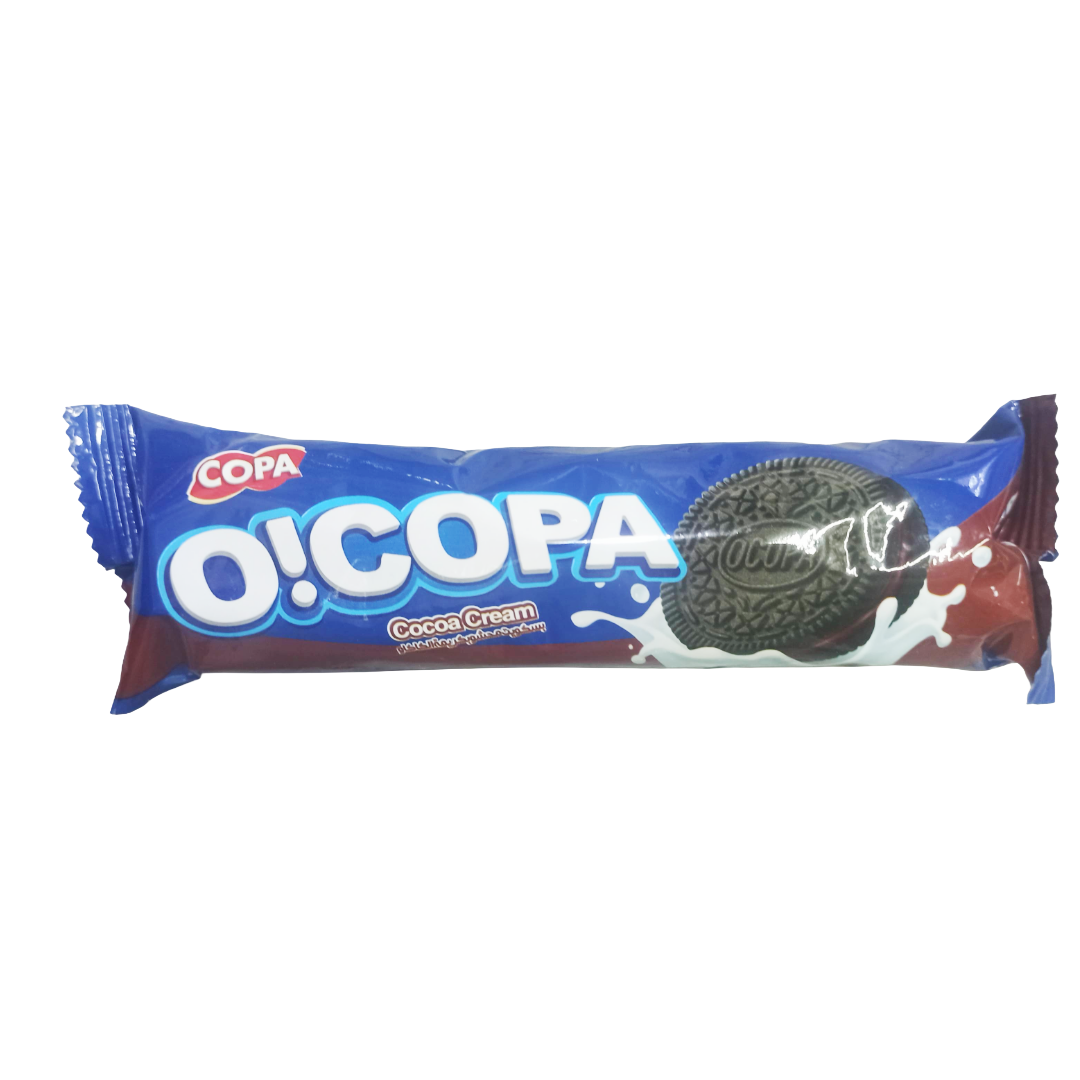 بیسکویت کاکائویی کرم دار کوپا 90 گرم