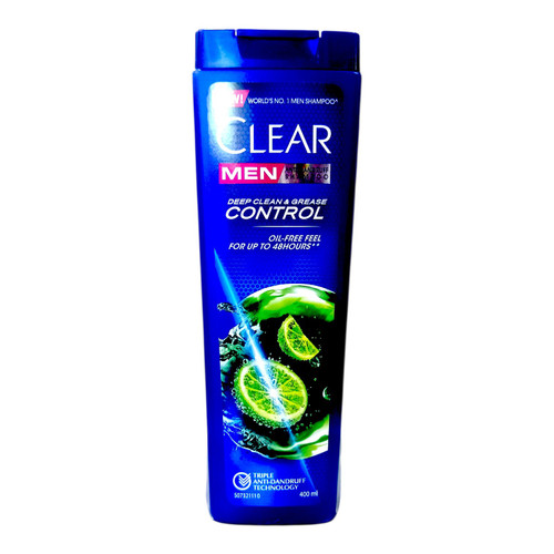 شامپو ضد شوره کلیر ویژه آقایان کنترل کننده چربی پاکسازی عمقی پوست 400ml