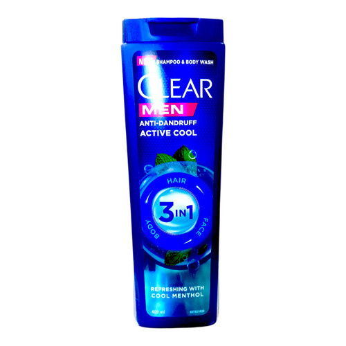 شامپو ضد شوره کلیر ویژه آقایان حاوی خنک کننده نعنا با عملکرد سه گانه مناسب هر نوع مو 400ml