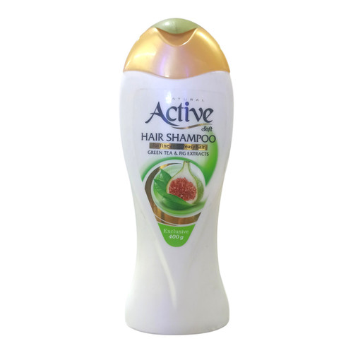 شامپو اکتیو حجم دهنده مخصوص موهای نازک و چرب حاوی عصاره انجیر و چای سبز 400g
