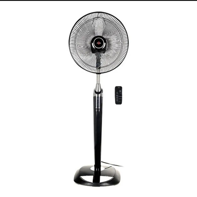 پنکه پارس خزر مدل FSR_SHIBA ایستاده با قابلیت تنظیم سرعت ، تایمر و کنترل از راه دور، حداکثر توان 60 وات و حجم باد دهی 56 متر مکعب بر دقیقه ابعاد 106×24×49 سانتیمتر و گرید انرژی A