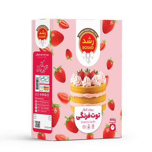 پودر کیک توت فرنگی رشد 400g