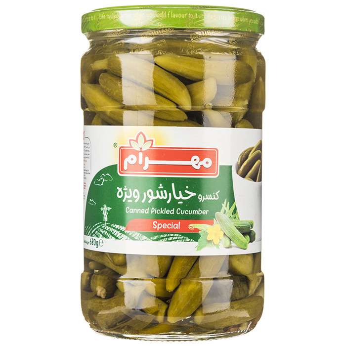 خیارشور درجه یک مهرام 650 گرم