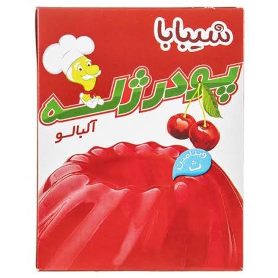 پودر ژله آلبالو شیبابا 100 گرم