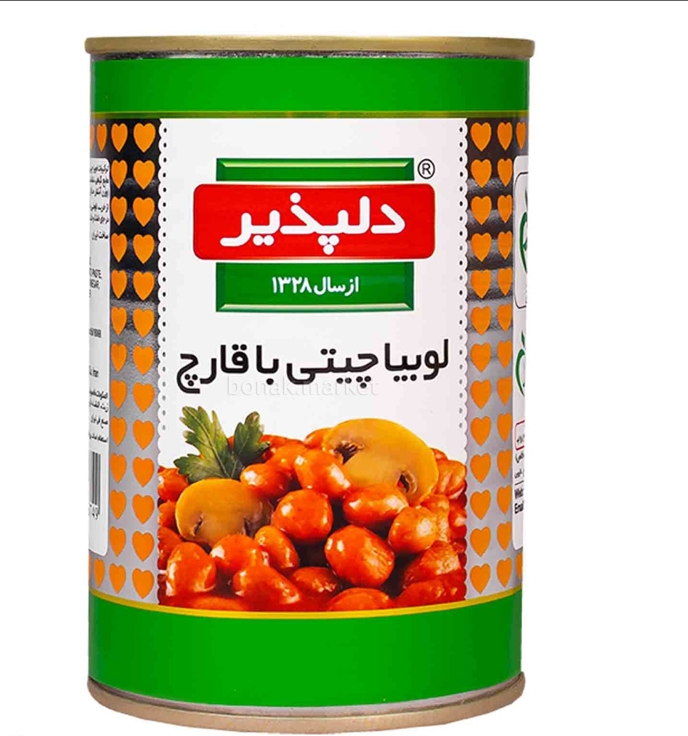 لوبیا چیتی با قارچ دلپذیر 420 گرم