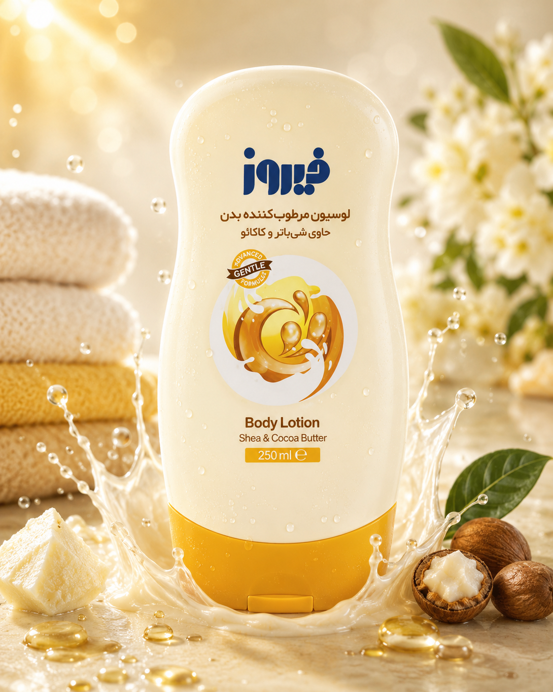 لوسیون مرطوب کننده بدن فیروز 250ml