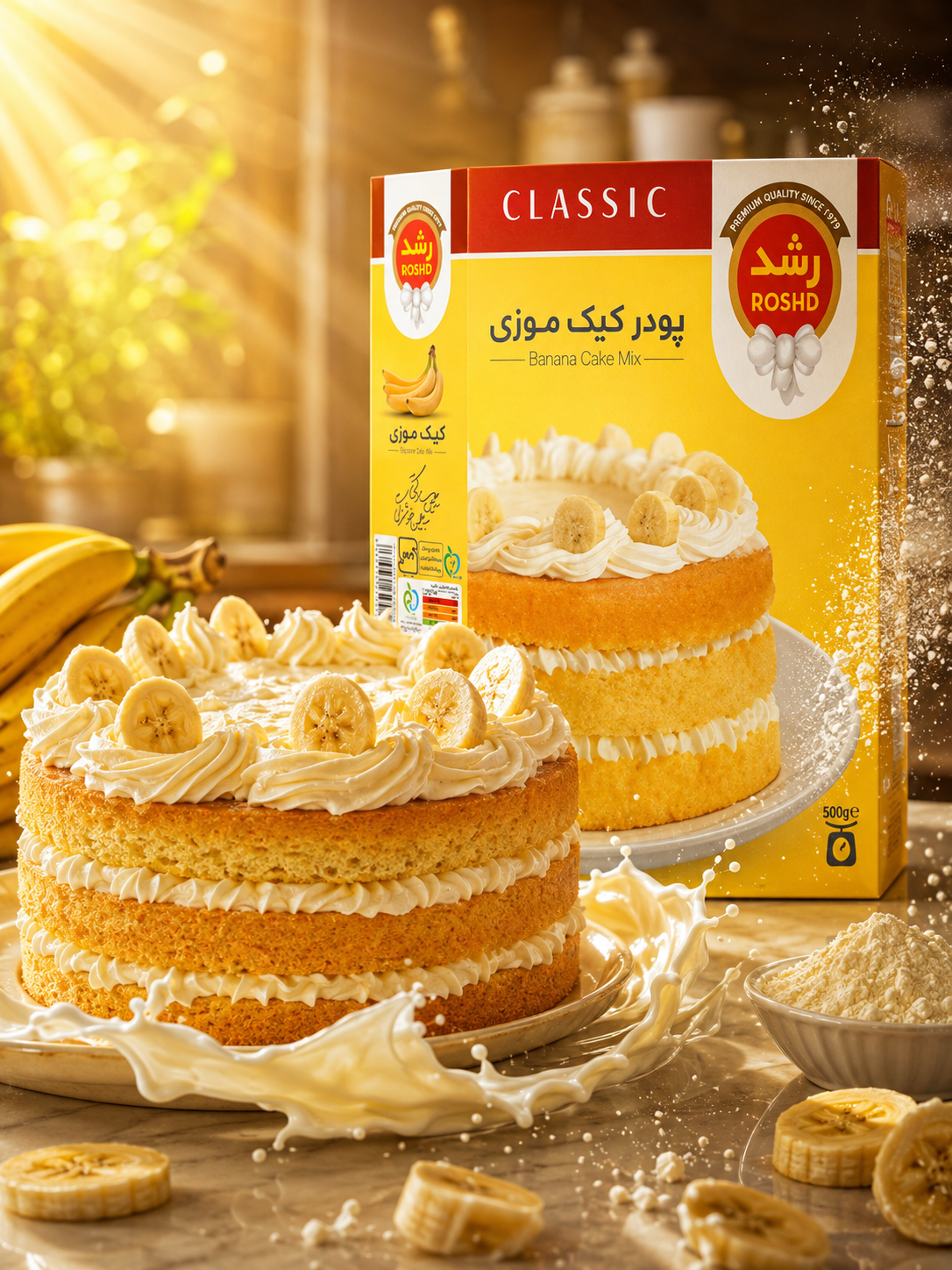 پودر کیک موزی رشد 400g