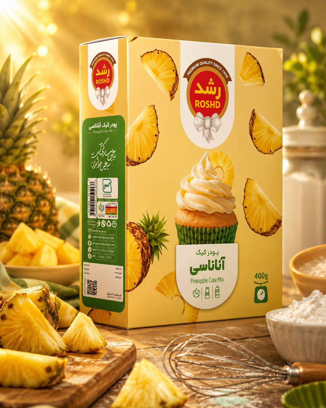پودر کیک آناناسی رشد 400g