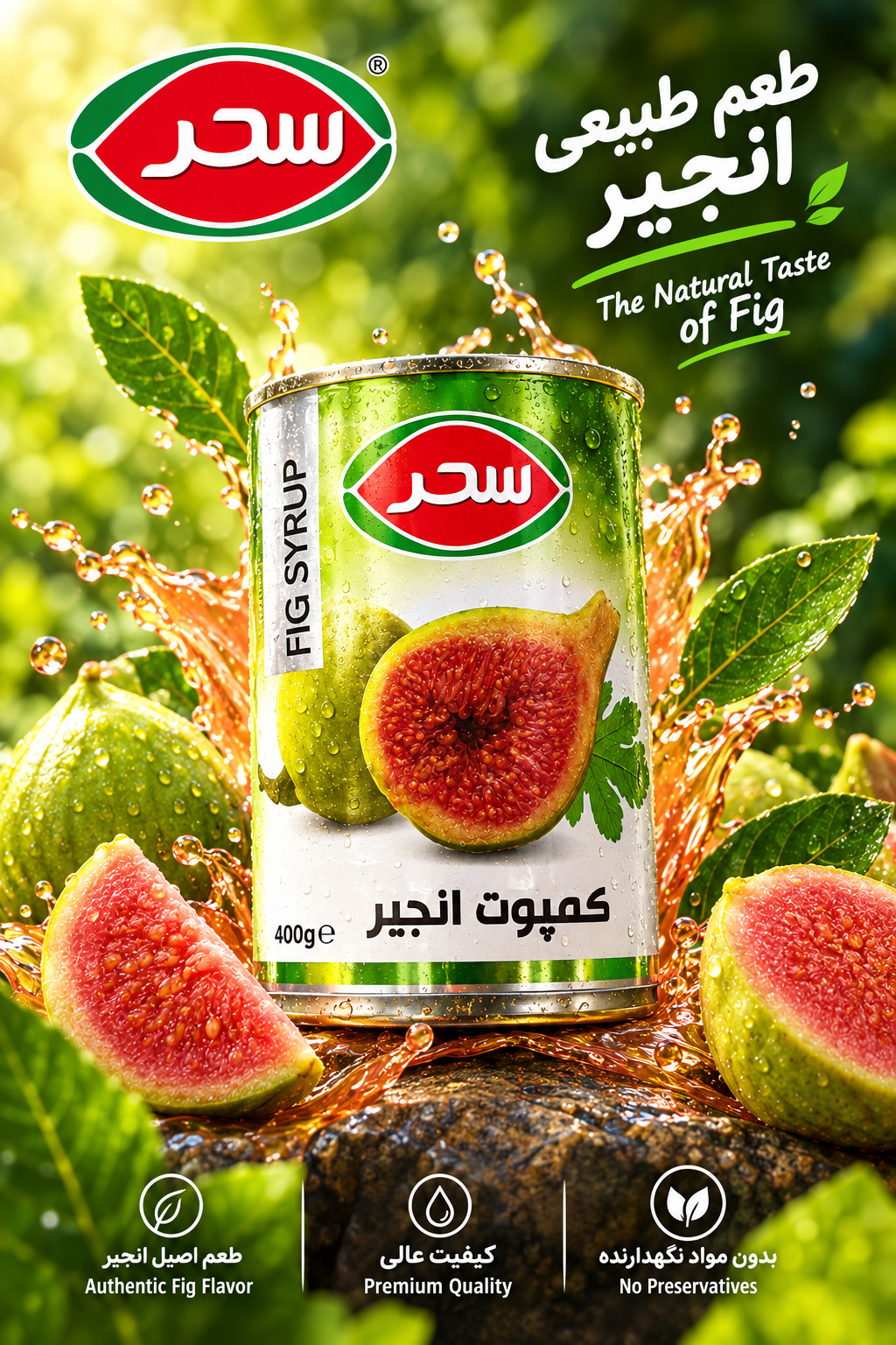 کمپوت انجیر سحر 410 گرم