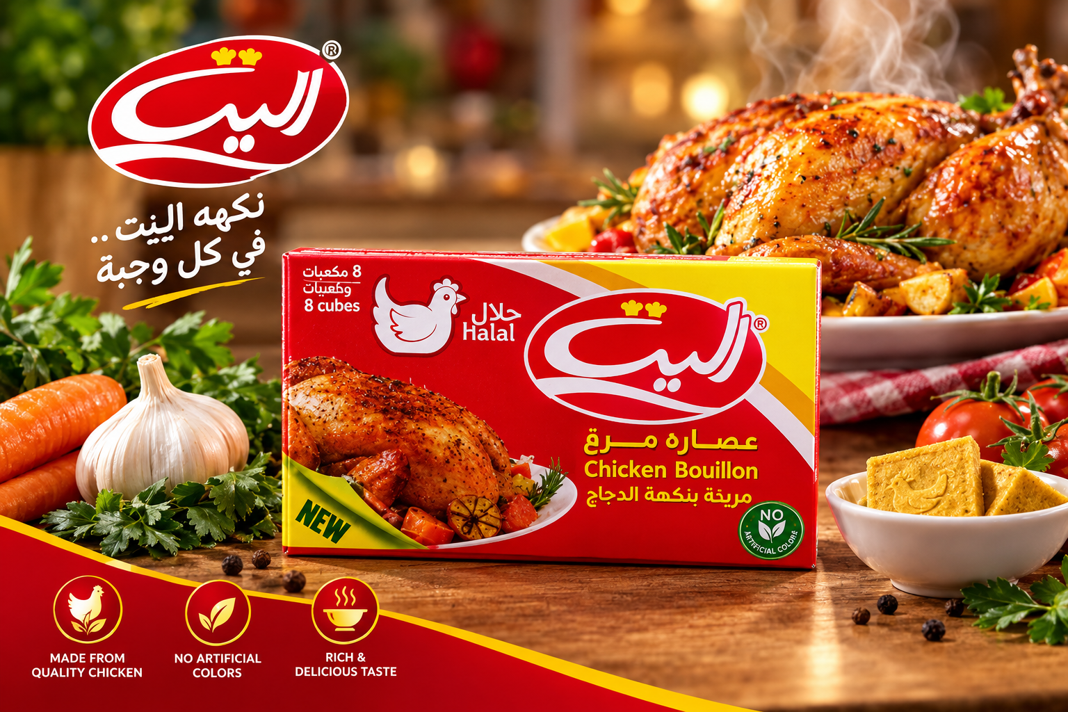عصاره مرغ الیت 8 عددی