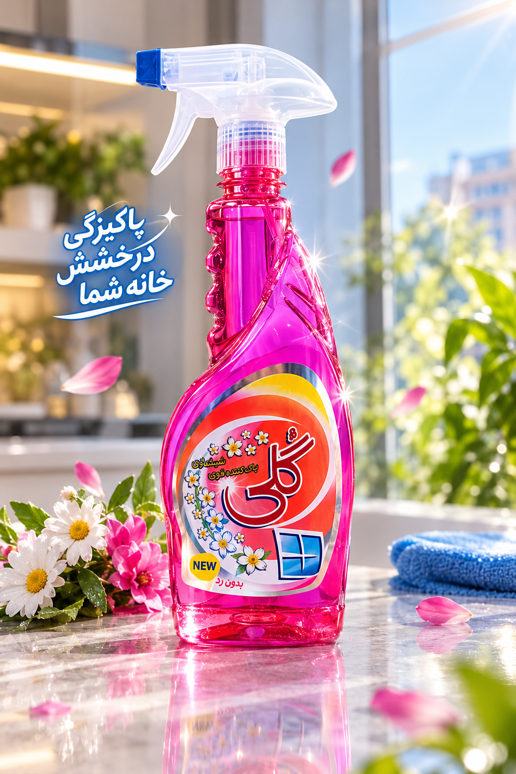 شیشه پاک کن گلی 500 گرم